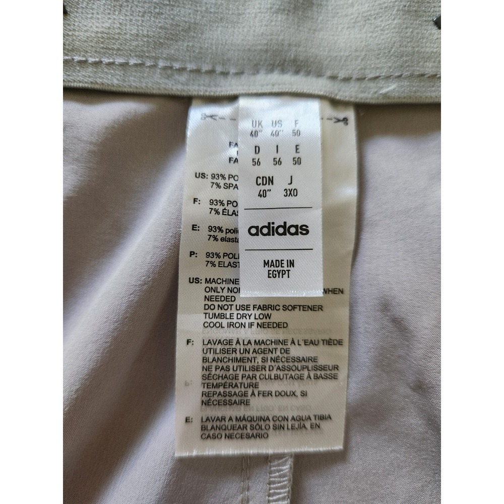 Adidas Men's Woven Golf‎ Shorts Size 40 x 8.5" Grey 2 ADVR0838 - Picture 10 of 10